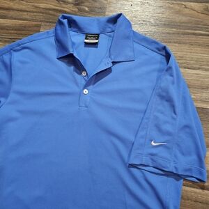 Nike Golf Dri-Fit Golf Polo, Men's Medium Blue
